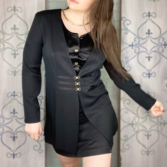 Vintage Two in One Jacket Blazer Dress By Dawn Joy Fashions - Picture 12 of 12